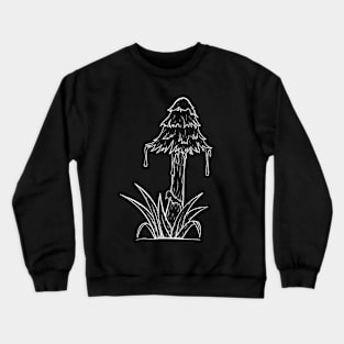 Inkcap mushroom b/w Crewneck Sweatshirt